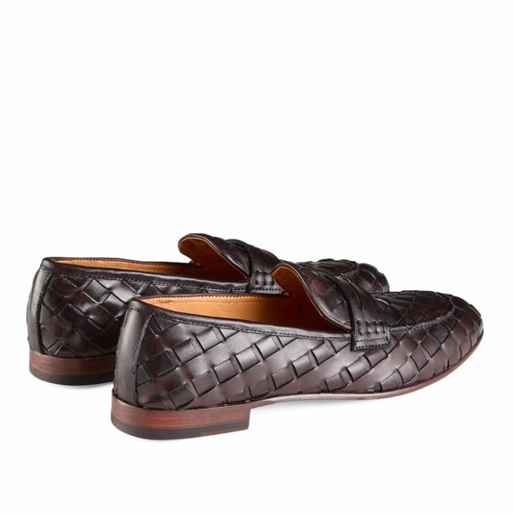 Bashwood Handmade Dark Brown leather Loafers